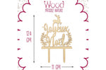 Cake topper Joyeux Noël Scrapcooking en bois