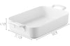 Plat rectangulaire Revol Belle Cuisine 30x21,5cm en porcelaine blanche