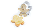 Emporte pièce Scrapcooking avec embosseur bois - Plusieurs formes Noël - Bonhommes pain d'épices