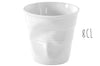Tasse Revol Espresso Froissé 8cl en porcelaine blanche