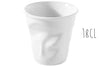 Tasse Revol Cappuccino Froissé 18cl en porcelaine blanche