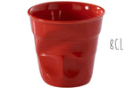Tasse Revol Espresso Froissé 8cl en porcelaine piment