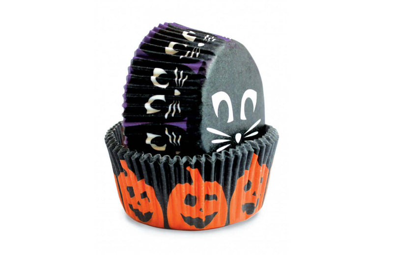 Set d'environ 36 caissettes à muffins ou cupcakes Scrapcooking Halloween