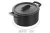 Cocotte ronde Revol Belle Cuisine 20cl avec couvercle noir effet fonte