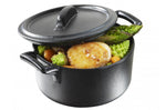 Cocotte ronde Revol Belle Cuisine 20cl avec couvercle noir effet fonte