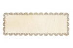 Plat à gâteau rectangle bord dentelle Scrapcooking en bois 36x13cm