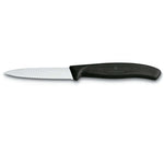 Couteau d'office Victorinox Swissclassic 8cm noir à dents