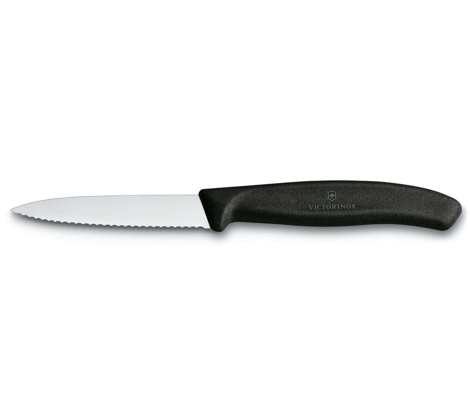 Couteau d'office Victorinox Swissclassic 8cm noir à dents