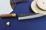 Couteau de chef japonais artisanal Yoshimi Kato AS Brut 21cm