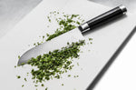 Couteau Santoku Kai Michel Bras n°4 16cm acier inox SG2 + fourreau en bois