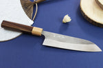 Couteau santoku japonais artisanal Yoshimi Kato AS Nashiji 17cm