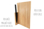 Planche à découper artisanale en bois de chêne Clap Design multifonction 32x20x2cm