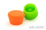 2 bouchons à vin Pulltex en silicone coloré