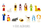 Set 4 fèves santon pour galette des rois