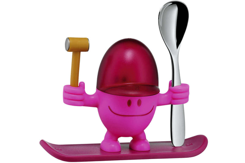 Coquetier enfant WMF McEgg rose avec cuillère