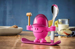 Coquetier enfant WMF McEgg rose avec cuillère