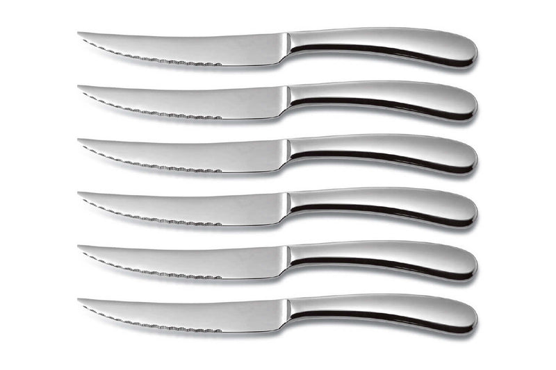 Coffret bois 6 couteaux à steak Comas Sutil acier inox 13/0