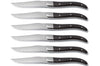 Coffret bois 6 couteaux à steak Comas ACR Noir acier inox 13/0