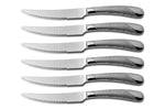 Coffret bois 6 couteaux à steak Comas Geometric acier inox 13/0