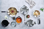 Set de 3 casseroles Beka Evolution en inox 16, 18 et 20cm - Poignée amovible incluse