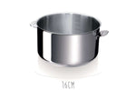 Set de 3 casseroles Beka Evolution en inox 16, 18 et 20cm - Poignée amovible incluse