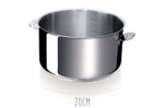 Set de 3 casseroles Beka Evolution en inox 16, 18 et 20cm - Poignée amovible incluse