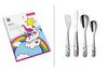 Couverts enfant 4 pièces WMF Licorne en acier inox 18/10 Cromargan