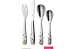 Coffret repas enfants WMF Licorne acier inox 18/10 et porcelaine