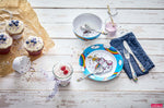 Coffret repas enfants WMF Licorne acier inox 18/10 et porcelaine