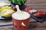 Service à raclette à la bougie Cookut Lumi édition limitée services poêlons et spatules pour 2 - Flamme - Rouge