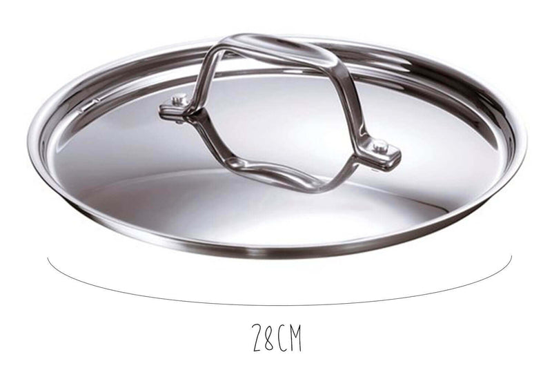 Couvercle Beka Chef en inox - 28cm