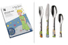 Couverts enfant 4 pièces WMF Le Petit Prince en acier inox 18/10 Cromargan