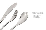 Coffret repas enfant WMF Le Petit Prince acier inox 18/10 et porcelaine
