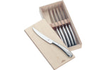 Coffret 6 couteaux à steak monobloc WMF Geschenkide acier inox 18/10 lame dentée