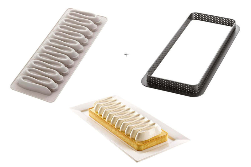 Kit moule à tarte Silikomart Nouvelle Vague