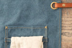 Tablier de cuisine Alaskan Maker N°325 vintage en coton - Denim foncé