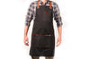 Tablier de cuisine Alaskan Maker N°547 vintage en toile - Noir