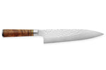 Couteau de chef japonais artisanal forgé Takeshi Saji R2 Tsuchime 21cm