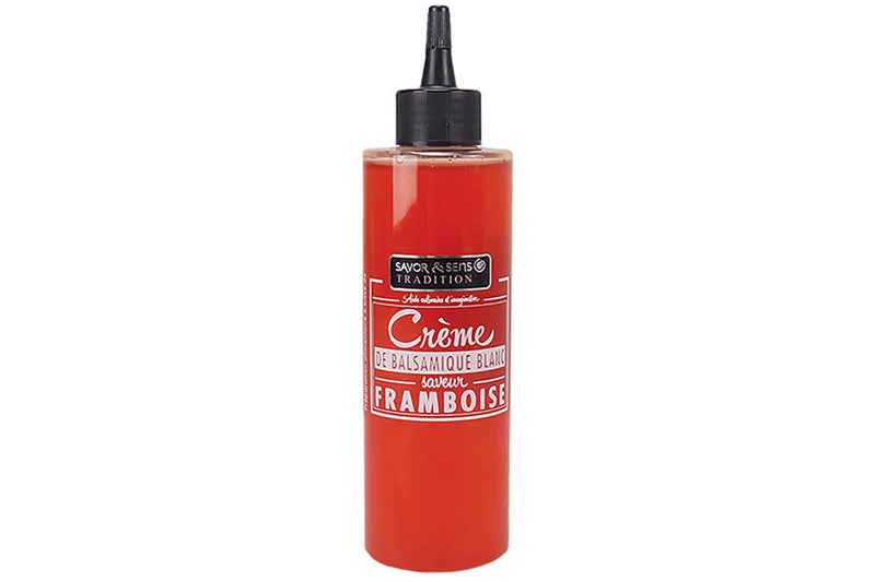 Crème balsamique blanc Savor&Sens saveur framboise 20cl