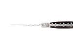 Couteau pliant Laguiole Bougna Baroque 12cm bois marron + tire bouchon