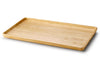 Plateau de service rectangulaire Continenta en bois d'hévéa 53x32x3cm