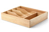 Range-couverts Continenta en bois d'hévéa 35x30x7cm