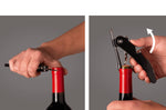 Tire-bouchon à levier vertical Vacu Vin noir