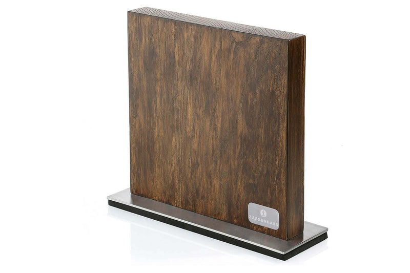 Bloc magnétique Zassenhaus en bois pour 10 couteaux de cuisine - Frêne