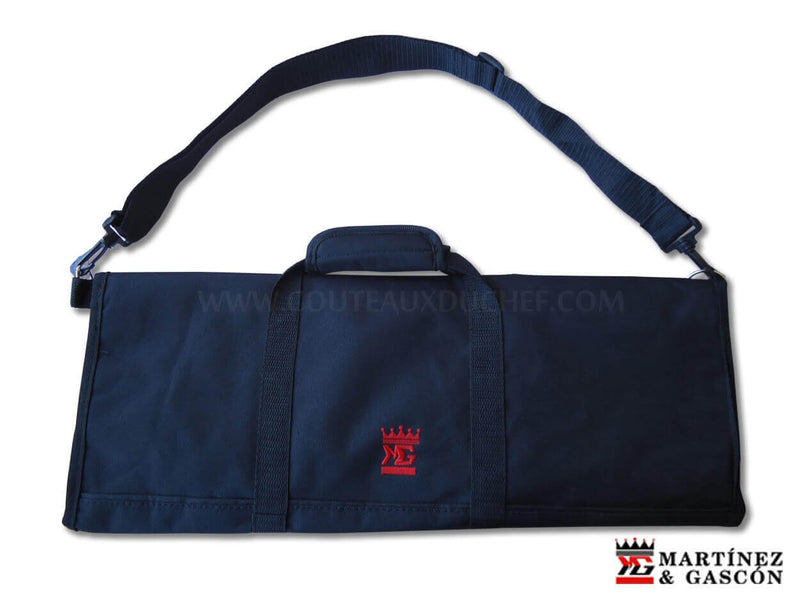 Trousse pour 12 couteaux + poche accessoires Martinez & Gascon