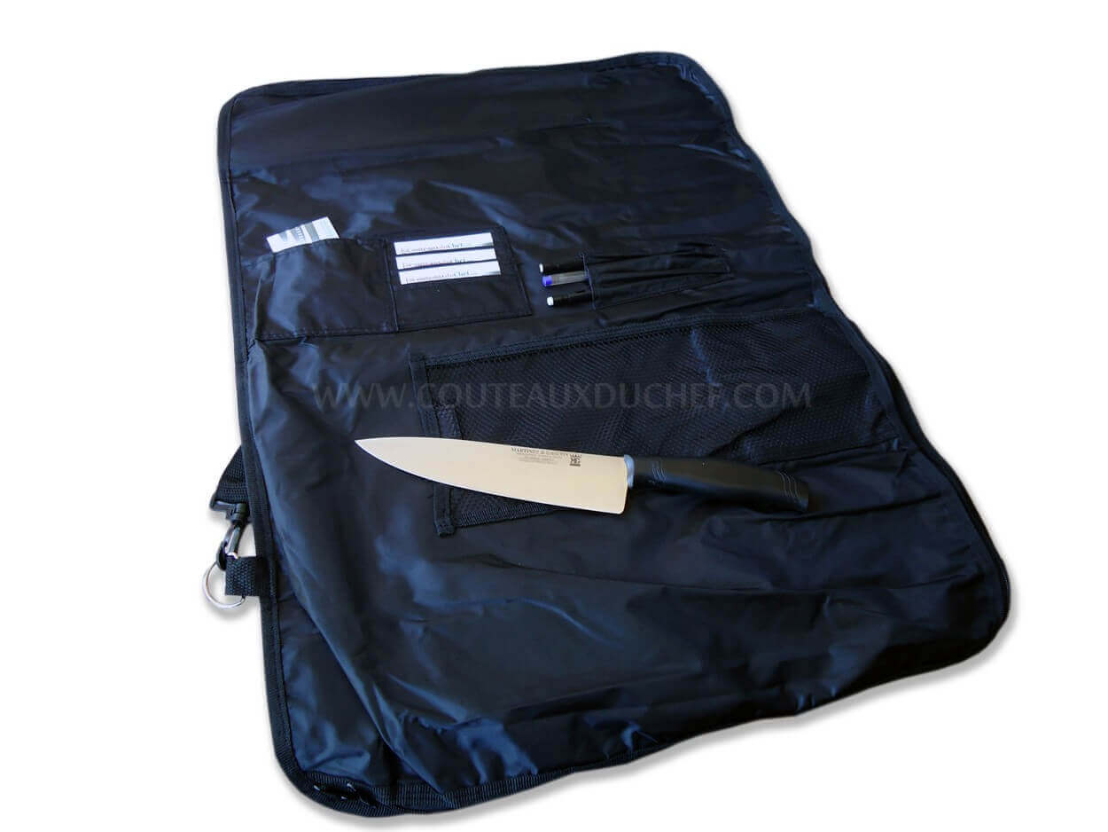 Trousse pour 12 couteaux + poche accessoires Martinez & Gascon
