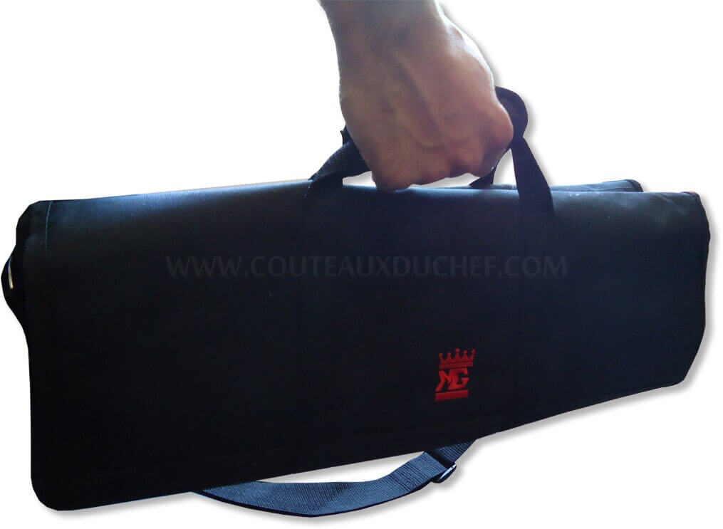 Trousse pour 12 couteaux + poche accessoires Martinez & Gascon