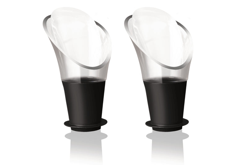 Set de 2 verseurs à vin Vacu Vin noir