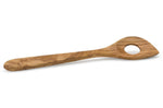 Cuillère à mélanger trouée Continenta en bois d'olivier 30cm