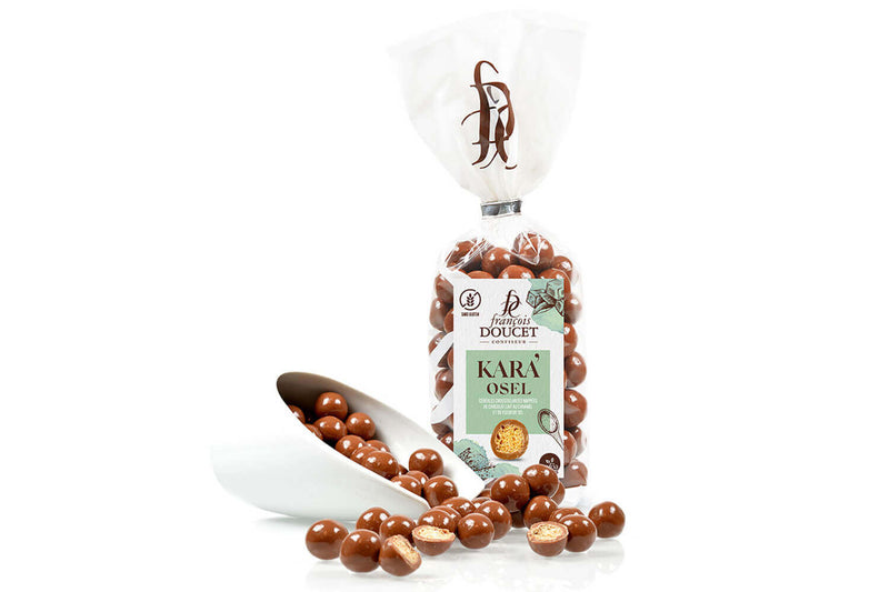 Billes de céréales soufflées chocolat caramel François Doucet Kara'Osel sachet de 200g
